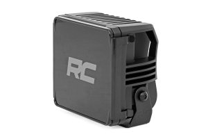 LED Light Pods - Pair - Rough Country - 4 Inch Chrome Series - Chrome